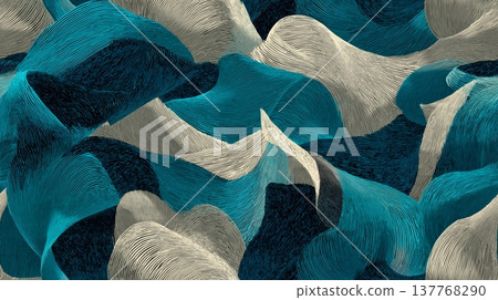 Abstract flowing wave pattern creating textured background. Abstract pattern creating a seamless textured background with flowing lines and harmonious colors Abstract flowing wave pattern creating textured background. Abstract pattern creating a seamless textured background with flowing lines and harmonious colors 137768290