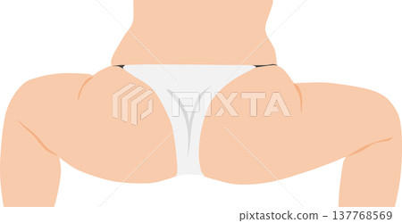 Illustration of a woman who succeeded in dieting 137768569