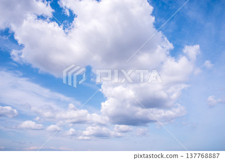 White clouds floating in a blue sky (Cloud landscape image) White clouds floating in a blue sky (Cloud landscape image) 137768887