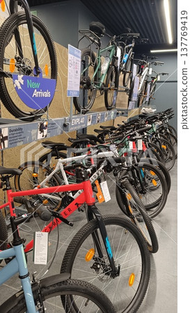 Noida , india - picture of cycles DLF mall in noida sec -18 march 15 2026 137769419
