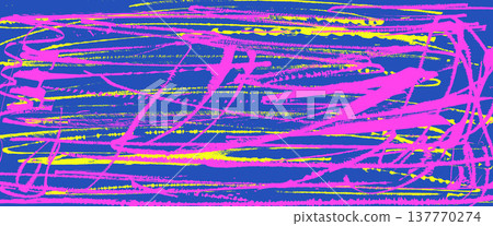 Abstract paint background features rough brush hatching textures, dynamic stroke patterns, and graphic spray with retro grunge aesthetic strikethrough. Vector urban street neon yellow, pink colors bg Abstract paint background features rough brush hatching textures, dynamic stroke patterns, and graphic spray with retro grunge aesthetic strikethrough. Vector urban street neon yellow, pink colors bg 137770274