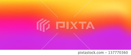 Gradient thermal effect aesthetic. Sunset sky wave with gradation background. Hot bold summer blur trendy wallpaper backdrop with glow colorful rainbow pattern. Vibrant vector iridescent gradient 137770360