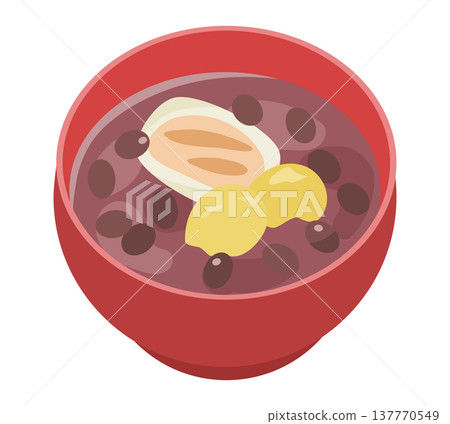 栗子餡紅豆湯（甜紅豆湯）插圖 137770549