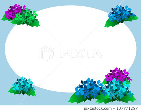 Arranged hydrangeas 137771257