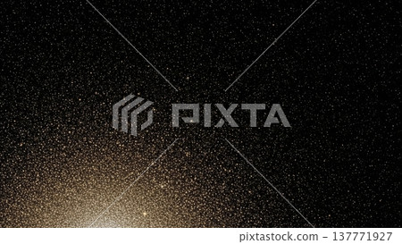 Golden starry night sky with dense star field and bright milky way galaxy cosmic dust clouds against deep black space background Golden starry night sky with dense star field and bright milky way galaxy cosmic dust clouds against deep black space background 137771927