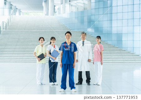 Medical staff working in the hospital Medical staff working in the hospital 137771953