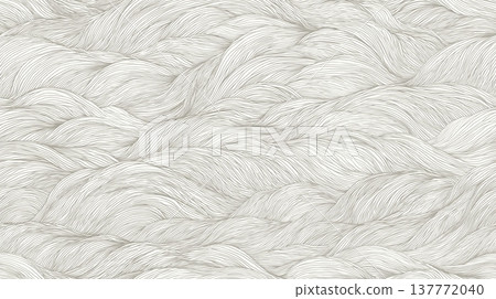 Japanese seamless wave pattern coloring page background. Grey flowing lines creating abstract ocean waves, perfect for a coloring book Japanese seamless wave pattern coloring page background. Grey flowing lines creating abstract ocean waves, perfect for a coloring book 137772040