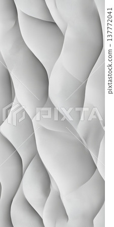 Abstract wavy white pattern creating a flowing background. Abstract white waves forming a seamless, organic 3D pattern with smooth texture Abstract wavy white pattern creating a flowing background. Abstract white waves forming a seamless, organic 3D pattern with smooth texture 137772041