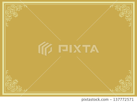 Elegant antique decorative frame background Elegant antique decorative frame background 137772571