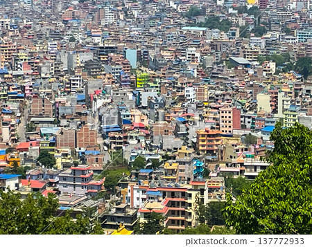 Kathmandu city view from Swayambhunath Temple, Kathmandu, Nepal Kathmandu city view from Swayambhunath Temple, Kathmandu, Nepal 137772933