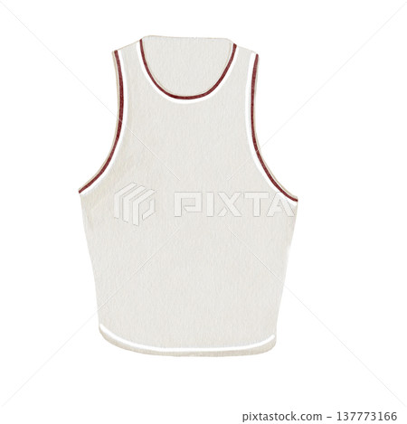 Sports top illustration. Hand-drawn women's sportswear for tennis, padel, and badminton. Suitable for designing sports and educational brochures and booklets. Sports top illustration. Hand-drawn women's sportswear for tennis, padel, and badminton. Suitable for designing sports and educational brochures and booklets. 137773166