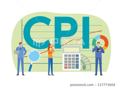 CPI (Consumer Price Index) characters and people CPI (Consumer Price Index) characters and people 137773608