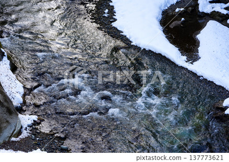 手取峽谷的雪景 手取峽谷的雪景 137773621