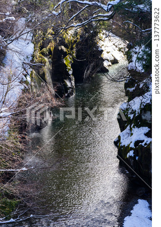 手取峽谷的雪景 手取峽谷的雪景 137773622