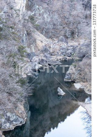那須鹽原市龍王峽及鬼怒川的早春景色 那須鹽原市龍王峽及鬼怒川的早春景色 137773718