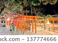 The night of the shrine and the torii gate 137774666