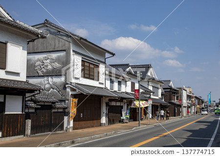 浮羽市吉井町的白牆街景 浮羽市吉井町的白牆街景 137774715