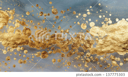 仿古金色紋理背景素材,有剝落金箔的效果。 仿古金色紋理背景素材,有剝落金箔的效果。 137775303