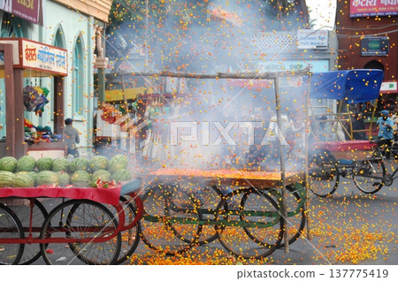 Bomb Blast at street Hyderabad India Bomb Blast at street Hyderabad India 137775419