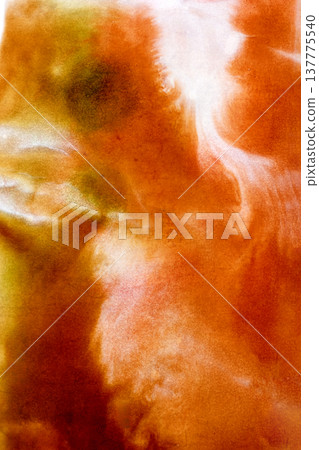 Vertical abstract background with vibrant orange and red watercolor swirls, creating a fluid, smoky effect with hints of yellow and green for a fiery, ethereal atmosphere Vertical abstract background with vibrant orange and red watercolor swirls, creating a fluid, smoky effect with hints of yellow and green for a fiery, ethereal atmosphere 137775540