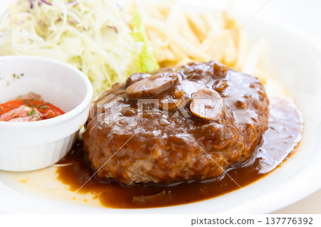 Delicious demiglace sauce hamburger steak Delicious demiglace sauce hamburger steak 137776392