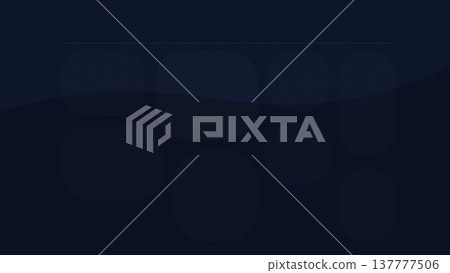 Dark navy abstract interface background with subtle rounded panels, soft wave overlays and minimal futuristic dashboard layout design 137777506