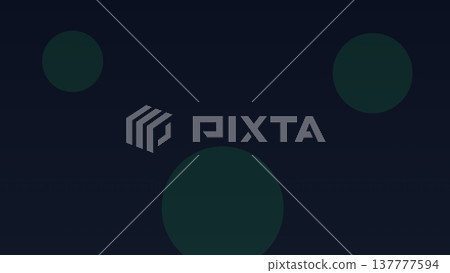 Dark navy abstract background with three large circular shapes arranged in geometric balance for modern minimal design concept Dark navy abstract background with three large circular shapes arranged in geometric balance for modern minimal design concept 137777594