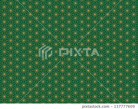 深綠色和仿金色的麻葉背景 深綠色和仿金色的麻葉背景 137777609