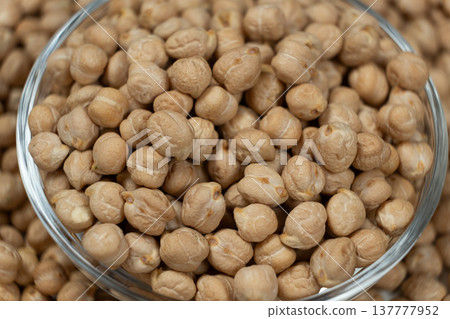 Healthy vegan protein source dry chickpeas. Healthy vegan protein source dry chickpeas. 137777952