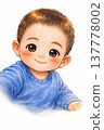 Smiling infant 137778002