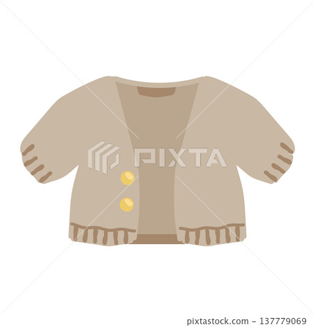 開襟羊毛衫插圖 137779069