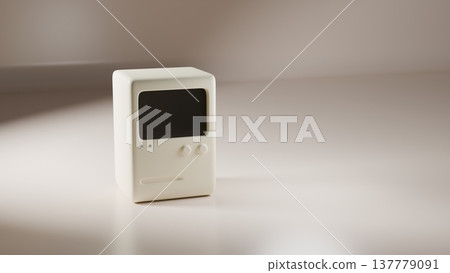 3D復古極簡主義顯示器風格小工具背景(關機狀態) 3D復古極簡主義顯示器風格小工具背景(關機狀態) 137779091