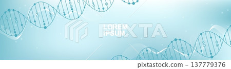 Molecular structure DNA, atom, neurons. Medical, technology, chemistry, science background. Science concept for your design. Connected lines with dots. Vector illustration. Molecular structure DNA, atom, neurons. Medical, technology, chemistry, science background. Science concept for your design. Connected lines with dots. Vector illustration. 137779376