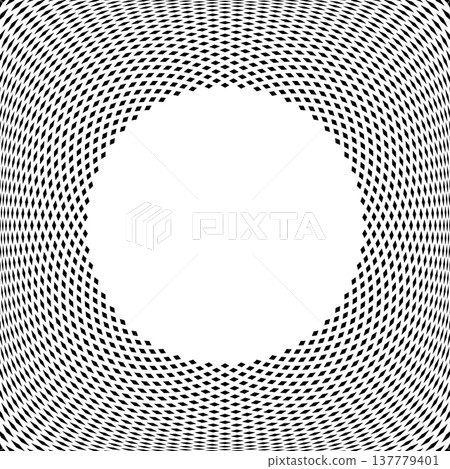 Radial Convex Dots Pattern for Round Frame. 137779401