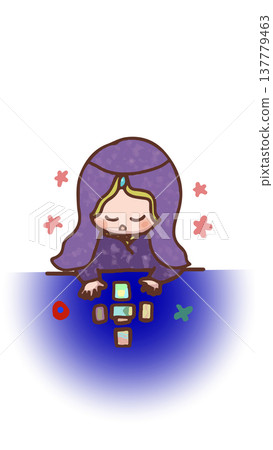 Cute Tarot Reader Cute Tarot Reader 137779463