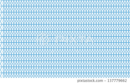 Tiny blue diamond outlines arranged in uniform horizontal bands create a delicate mesh lattice effect on white, evoking structure and visual rhythm. 137779662