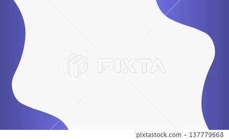 Abstract purple gradient organic frame with smooth flowing shapes and large white copy space designed for modern layouts presentations and banners 137779668