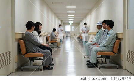 候診室裡的人們 137779749
