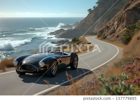 Classic Shelby Cobra on Coastal Drive 137779885