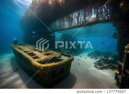 Abandoned Shipwreck Transformed into a Marine Haven 137779887