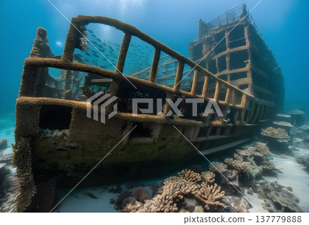 Artificial Reef: A Shipwreck's Revival Amid Pollution 137779888