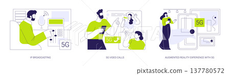 5G technology isolated cartoon vector illustrations se 5G technology isolated cartoon vector illustrations se 137780572