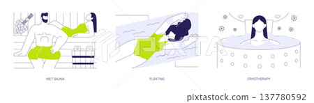 Spa rituals isolated cartoon vector illustrations se Spa rituals isolated cartoon vector illustrations se 137780592