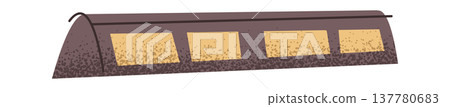 Parking road rubber corner element Parking road rubber corner element 137780683
