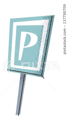 Parking road sign design element Parking road sign design element 137780709