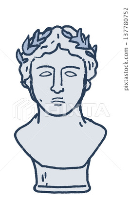 Marble bust of Greek god Marble bust of Greek god 137780752