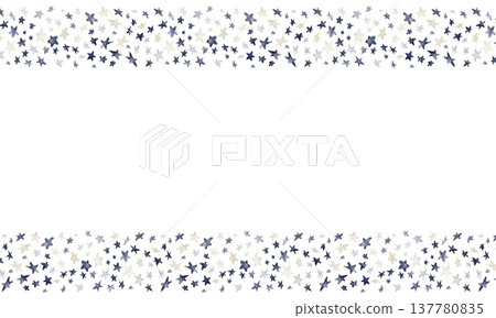 Stars border template horizontal design in watercolor and hand painted style. Starry sky and cosmic elements in blue background. Ideal for cards, invitations, banners, and certificates. Stars border template horizontal design in watercolor and hand painted style. Starry sky and cosmic elements in blue background. Ideal for cards, invitations, banners, and certificates. 137780835