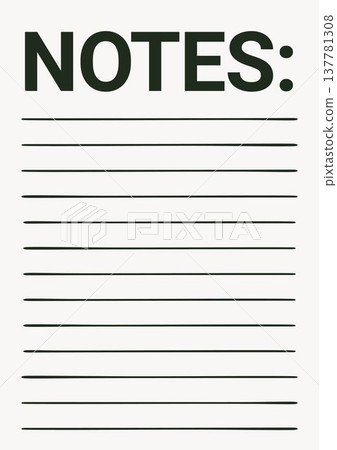 Black and Beige Bold Simple Notes A4 Document Black and Beige Bold Simple Notes A4 Document 137781308