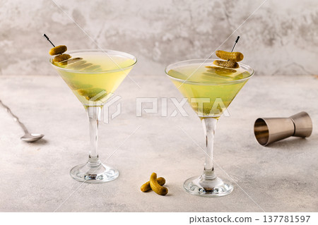 Dill Pickle Martini Vodka. 137781597