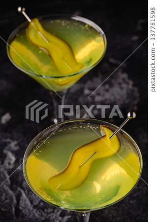 Dill Pickle Martini Vodka. 137781598